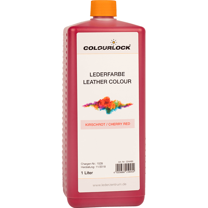 Leather Colour 1000 ml Cherry Red
